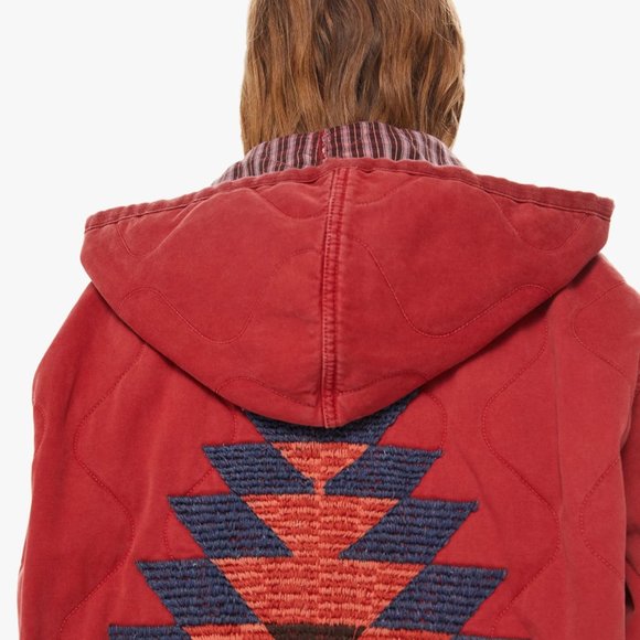 Dr. Collectors Windbreaker Jacket in Red - Picture 6 of 6